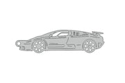 Car Keychain for Bugatti EB 110 (type STEEL) Keychains opdesign
