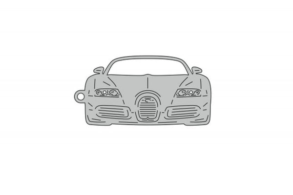 Car Keychain for Bugatti Veyron (type FRONT) - decoinfabric