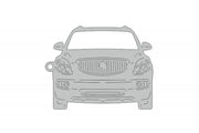 Car Keychain for Buick Enclave I (type FRONT) Keychains opdesign