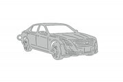 Car Keychain for Cadillac CT6 (type 3D) Keychains opdesign