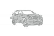 Car Keychain for Cadillac SRX II (type 3D) Keychains opdesign