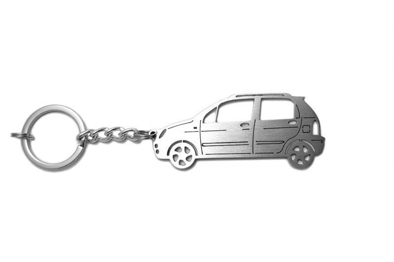 Car Keychain for Chery QQ (type STEEL) - decoinfabric