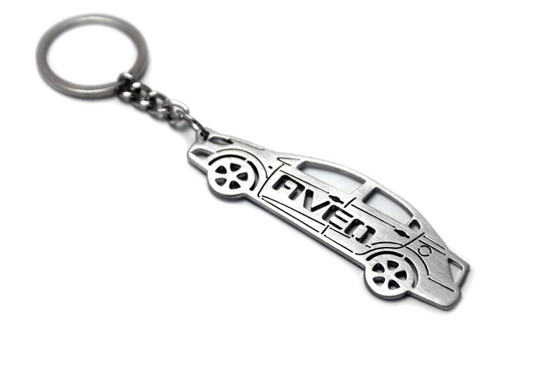 Car Keychain for Chevrolet Aveo II 4D (type STEEL) - decoinfabric