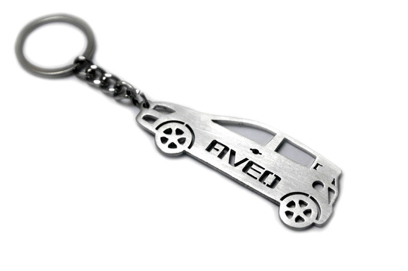 Car Keychain for Chevrolet Aveo II 5D (type STEEL) - decoinfabric