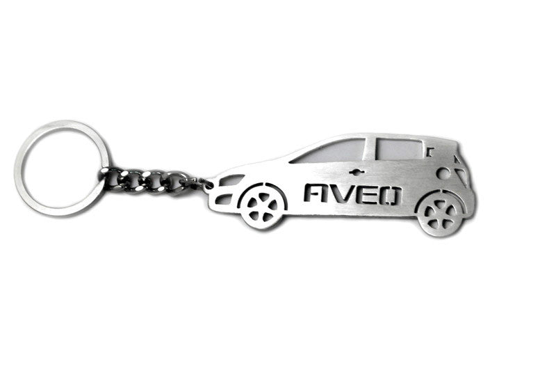 Car Keychain for Chevrolet Aveo II 5D (type STEEL) - decoinfabric