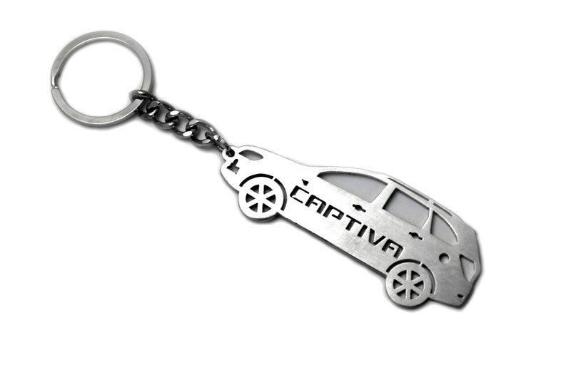 Car Keychain for Chevrolet Captiva I (type STEEL) - decoinfabric