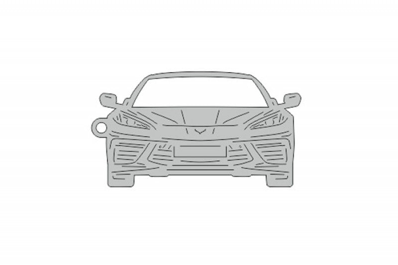 Car Keychain for Chevrolet Corvette VIII (type FRONT) Keychains opdesign