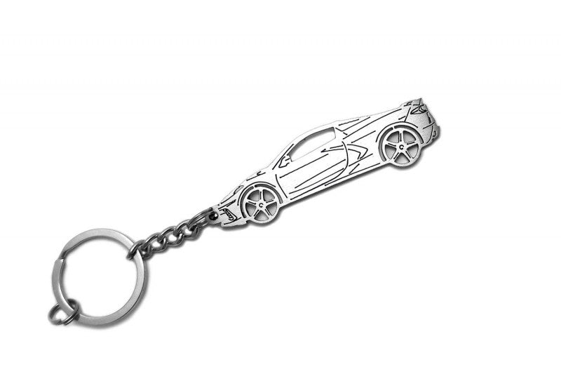 Car Keychain for Chevrolet Corvette VIII (type STEEL) - decoinfabric