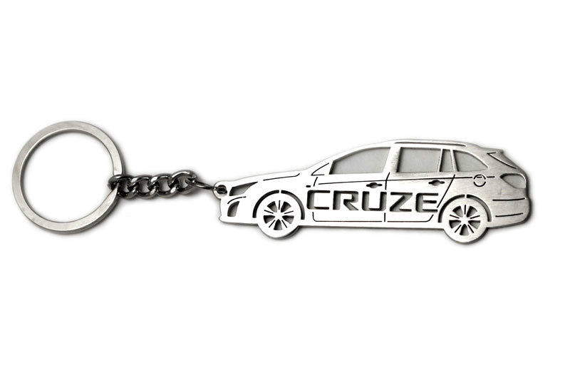 Car Keychain for Chevrolet Cruze I Universal (type STEEL) - decoinfabric