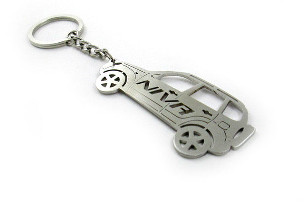 Car Keychain for Chevrolet Niva (type STEEL)