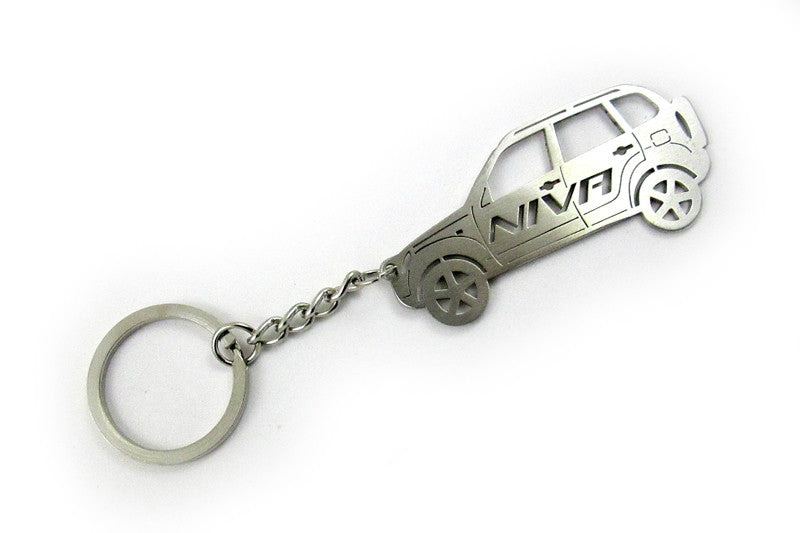 Car Keychain for Chevrolet Niva (type STEEL) - decoinfabric