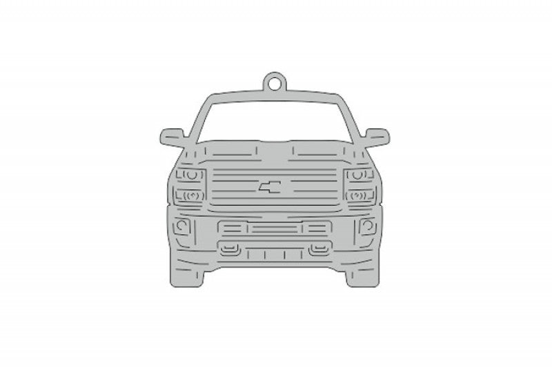 Car Keychain for Chevrolet Silverado III (type FRONT) Keychains opdesign