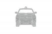 Car Keychain for Chevrolet Silverado III (type FRONT) Keychains opdesign