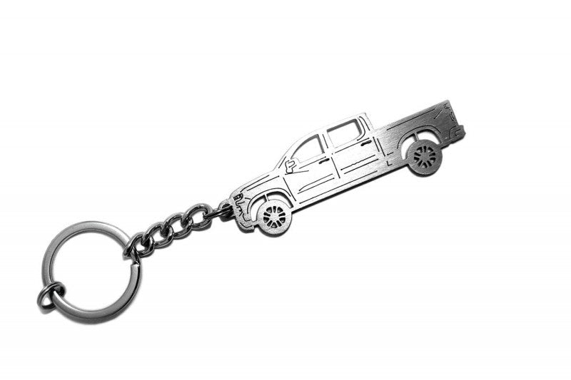 Car Keychain for Chevrolet Silverado IV (type STEEL) - decoinfabric