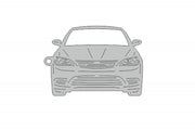 Car Keychain for Chrysler 200 II (type FRONT) Keychains opdesign