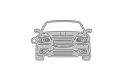 Car Keychain for Chrysler 300C II (type FRONT) Keychains opdesign