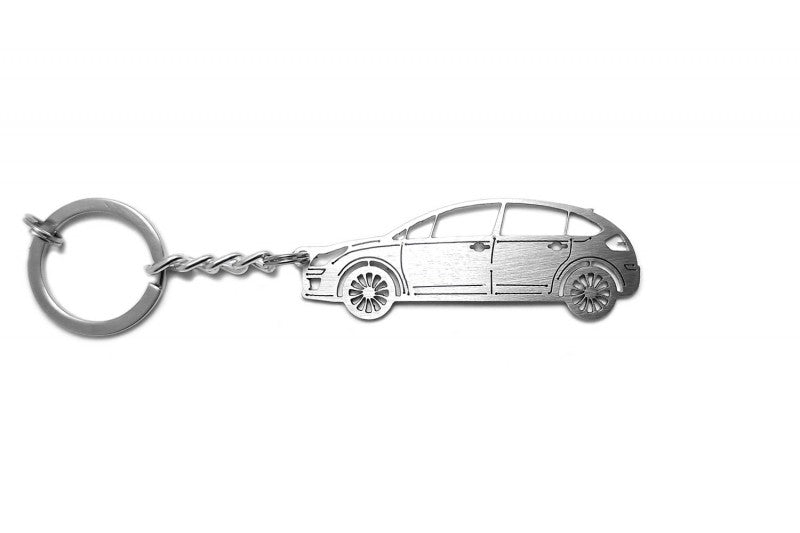 Car Keychain for Citroen C4 I 5D (type STEEL) - decoinfabric