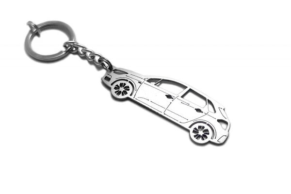 Car Keychain for Citroen C4 II 5D (type STEEL) - decoinfabric
