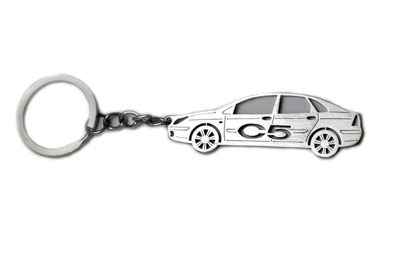 Car Keychain for Citroen C5 I (type STEEL) Keychains opdesign