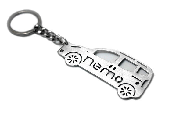 Car Keychain for Citroen Nemo (type STEEL) - decoinfabric