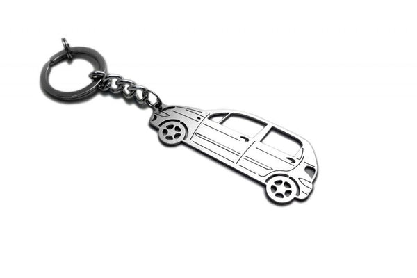 Car Keychain for Daewoo Matiz (type STEEL)