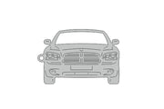 Car Keychain for Dodge Charger (type FRONT) Keychains opdesign