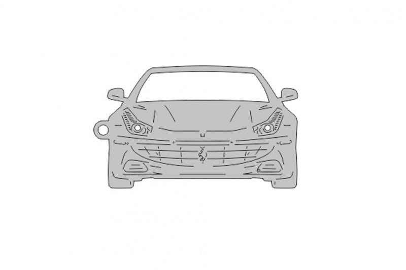 Car Keychain for Ferrari FF (type FRONT) Keychains opdesign