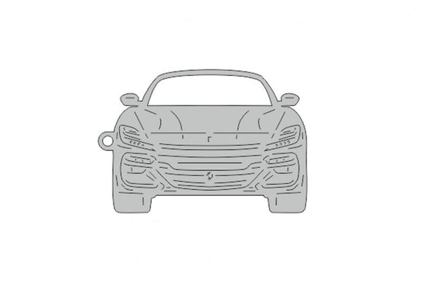 Car Keychain for Ferrari Purosangue (type FRONT) - decoinfabric