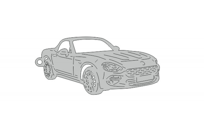 Car Keychain for Fiat 124 Spider (type 3D) Keychains opdesign