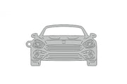 Car Keychain for Fiat 124 Spider (type FRONT) Keychains opdesign