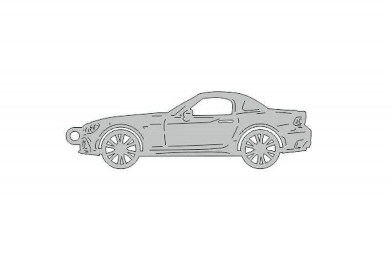 Car Keychain for Fiat 124 Spider (type STEEL) Keychains opdesign