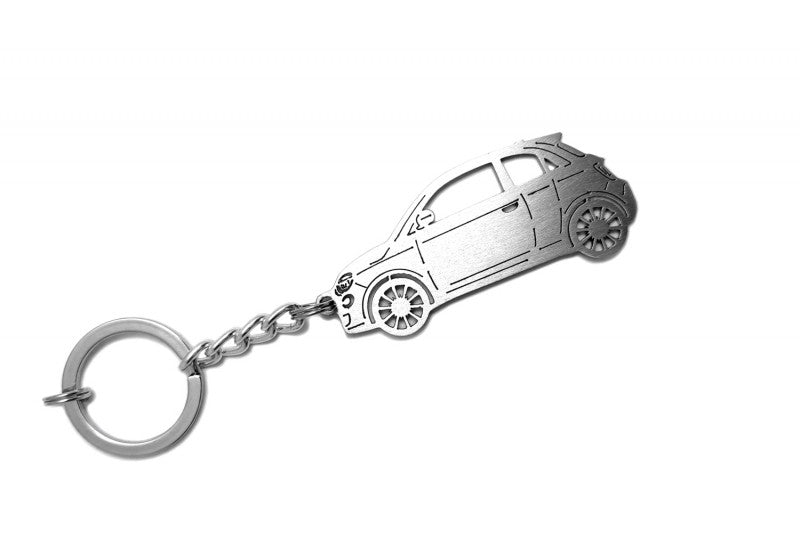 Car Keychain for Fiat 500 2020+ (type STEEL)