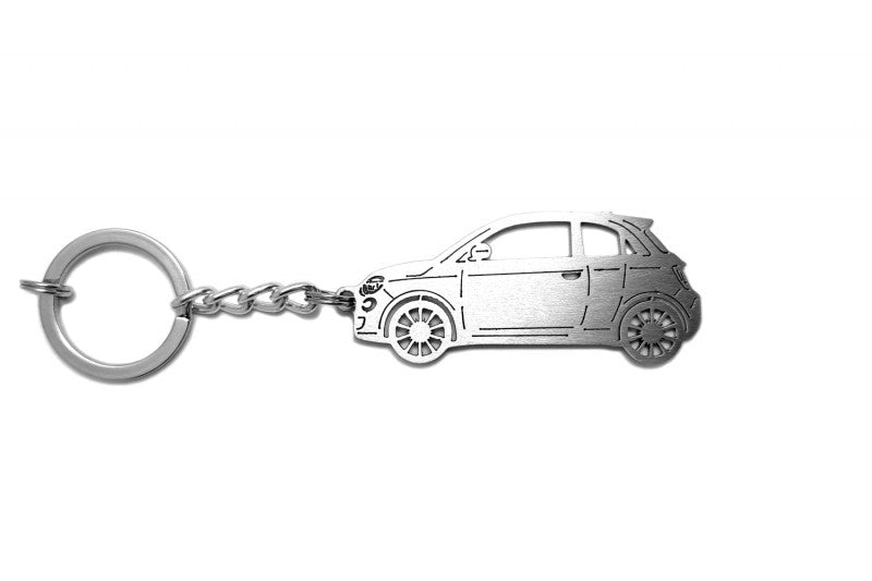 Car Keychain for Fiat 500 2020+ (type STEEL)