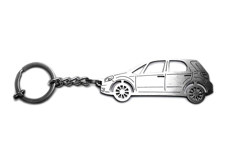 Car Keychain for Fiat Sedici (type STEEL)