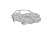 Car Keychain for Ford Mustang Mach-E 2020+ (type 3D) Keychains opdesign