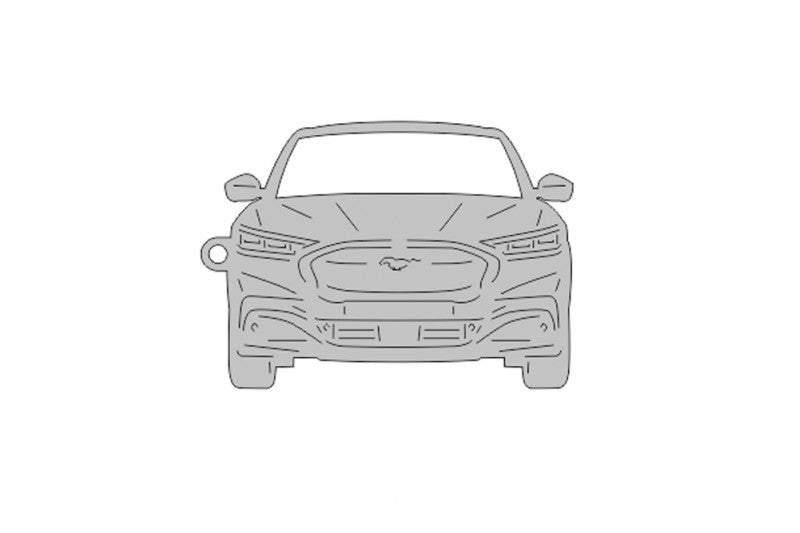 Car Keychain for Ford Mustang Mach-E 2020+ (type Front) Keychains opdesign
