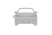 Car Keychain for Ford Mustang Mach-E 2020+ (type Front) Keychains opdesign