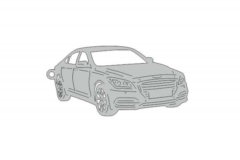Car Keychain for Genesis G80 I 2016-2020 (type 3D) Keychains opdesign