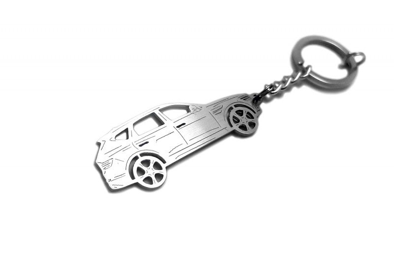 Car Keychain for Genesis GV80 (type STEEL) - decoinfabric