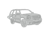 Car Keychain for GMC Yukon III (type 3D) Keychains opdesign