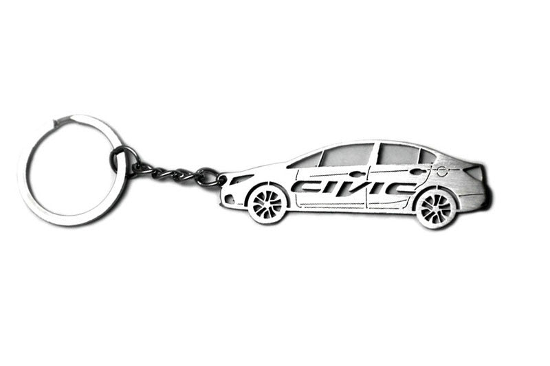 Car Keychain for Honda Civic 4D 2012-2016 (type STEEL) - decoinfabric