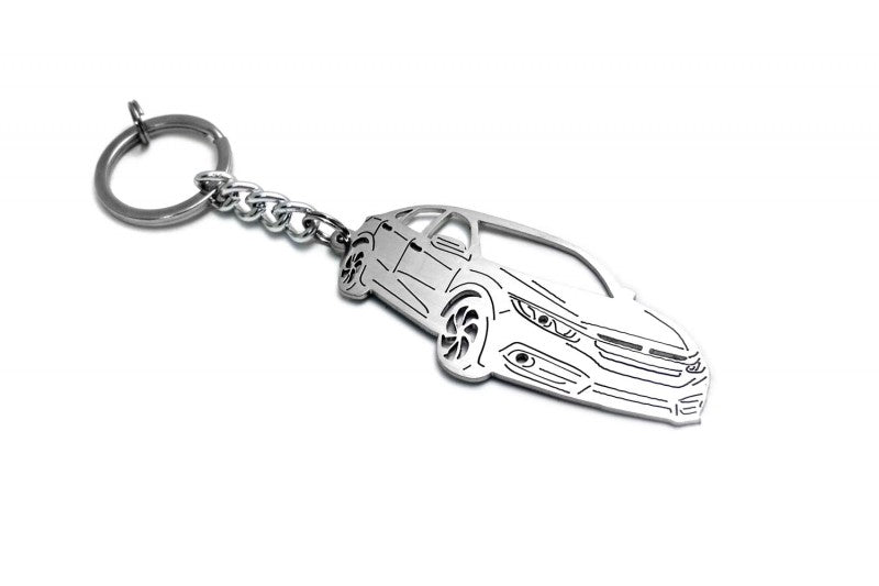 Car Keychain for Honda Civic 4D 2016+ (type 3D) - decoinfabric
