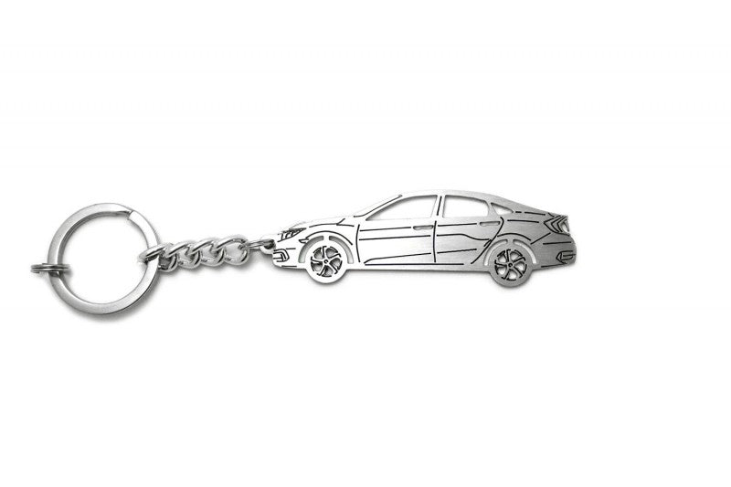 Car Keychain for Honda Civic 4D 2016+ (type STEEL) - decoinfabric