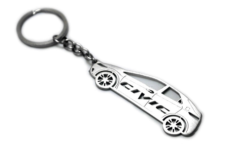 Car Keychain for Honda Civic 5D (type STEEL) - decoinfabric