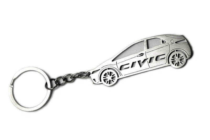 Car Keychain for Honda Civic 5D (type STEEL) - decoinfabric