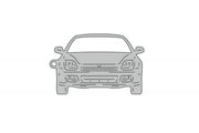 Car Keychain for Honda Prelude V 1996-2001(type Front) Keychains opdesign