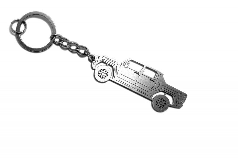 Car Keychain for Hummer EV SUT Pickup (type STEEL) Keychains opdesign