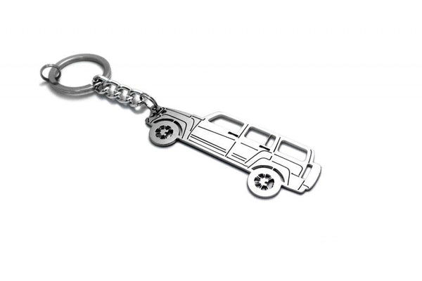 Car Keychain for Hummer H3 (type STEEL) - decoinfabric