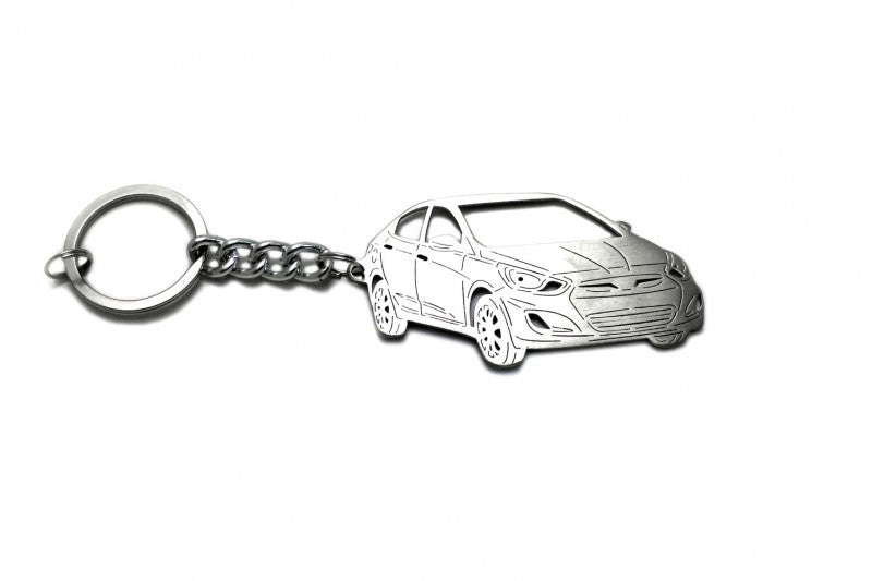 Car Keychain for Hyundai Accent (type 3D) - decoinfabric