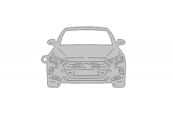 Car Keychain for Hyundai Elantra VI AD (type FRONT) - decoinfabric